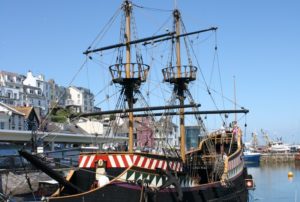 Airport transfer Brixham to Exeter Airport, leaving from Golden Hind